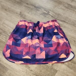 Slazenger Pink and Orange Bubble Mini Skirt Athletic Golf